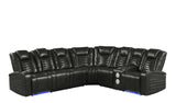 3 Piece Power Reclining Sectional by Sara Collections | Bel Furniture