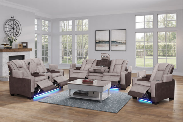 3 Piece Power Reclining Living Room Set by Sara Collections | Bel Furniture