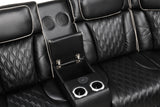 Black Power Reclining Sectional w/ Massage, LED, Bluetooth Speakers & Wireless Charging