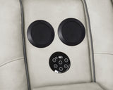 Gray Two-Tone Power Reclining Living Room Set with Power Headrests, LED Lighting, Console Storage, Bluetooth Speakers & USB Charging