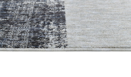.Maison Modern Geometric Area Rug – Gray & Blue 6'6" x 9'0"