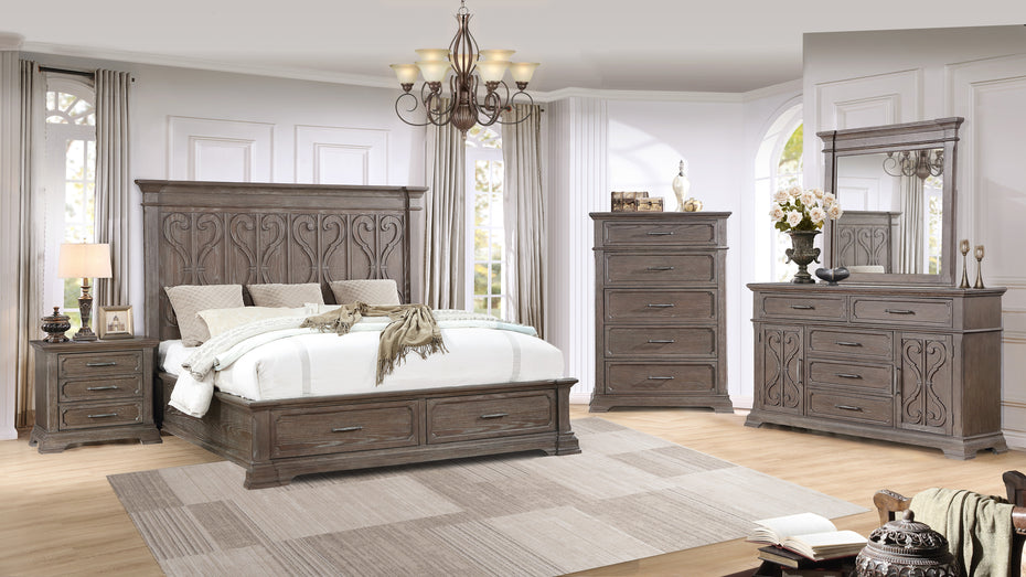 Artesian 6 Piece Bedroom Set - Reclaimed Grey Oak