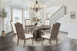 Artesian 6 Piece Round Dining Room Set by Mollai Collections | Bel Furniture