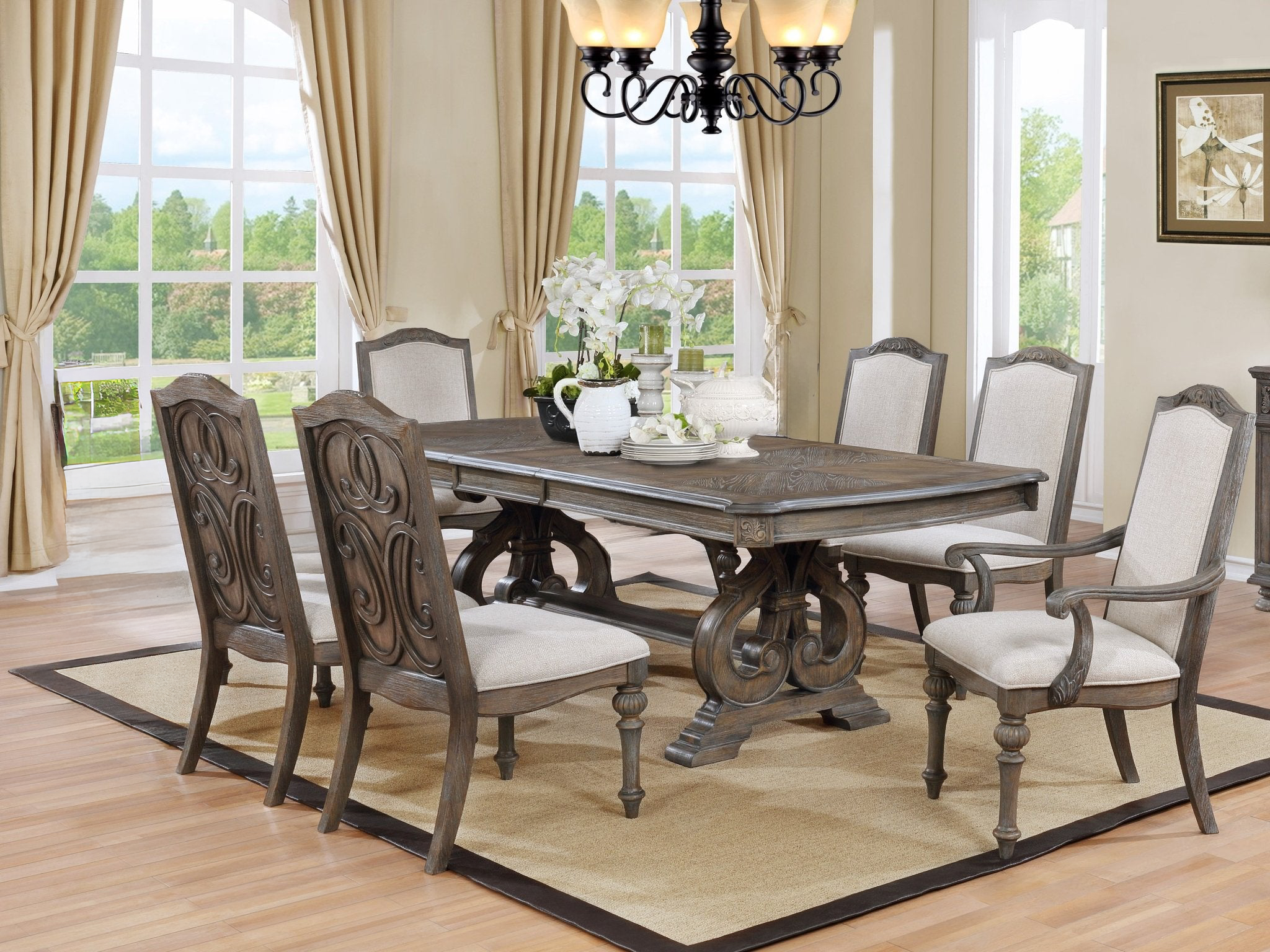 ARTESIAN 7 PIECE DINING ROOM SET