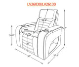 Elite Beige 3-Piece Power Reclining Living Room Set with Adjustable Headrests, LED Lights & Bluetooth
