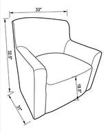 Marlow Modern Light Beige Textured Fabric 360° Swivel Accent Chair