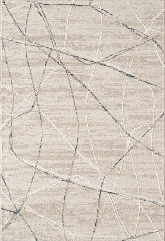 .Shaila Taupe Power-Loomed Area Rug - 6' 6" x 9' 0"