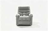 Dark Grey Chenille Power Lift Recliner with Remote Control & Side Storage Pocket