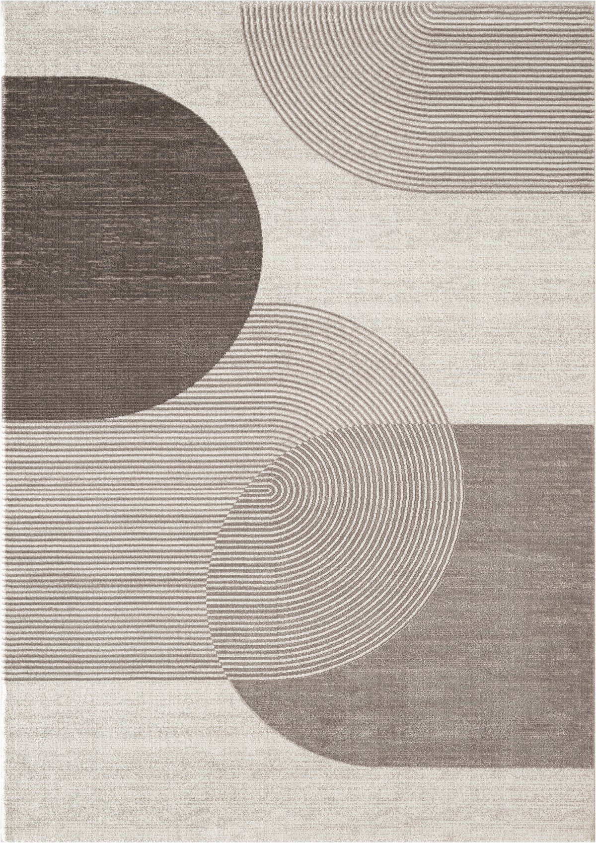 .Nubia Brown Power-Loomed Area Rug 6' 6" x 9' 0"