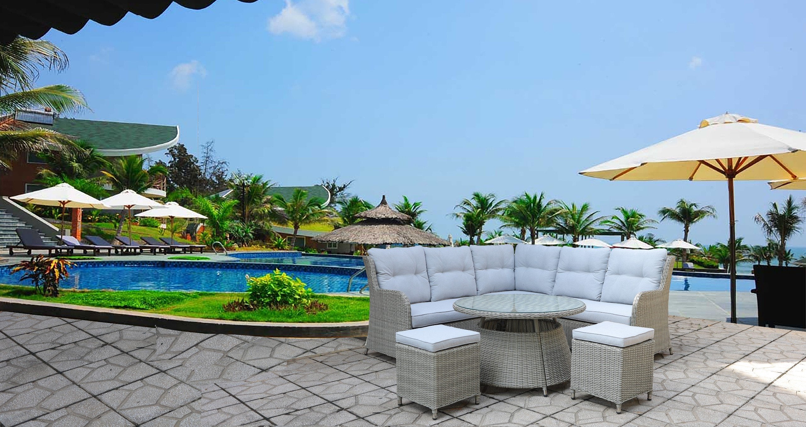 6 Piece Patio Lounge Set