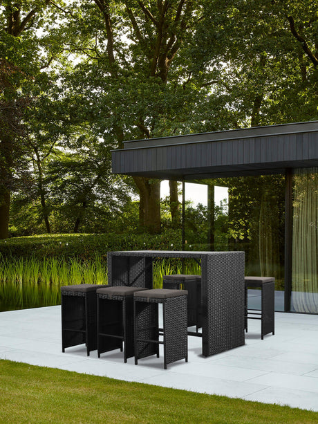 7 Piece Patio Dining Set by Mollai Collections | Bel Furniture