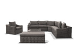 8 Piece Outdoor Sectional Set by Mollai Collections | Bel Furniture