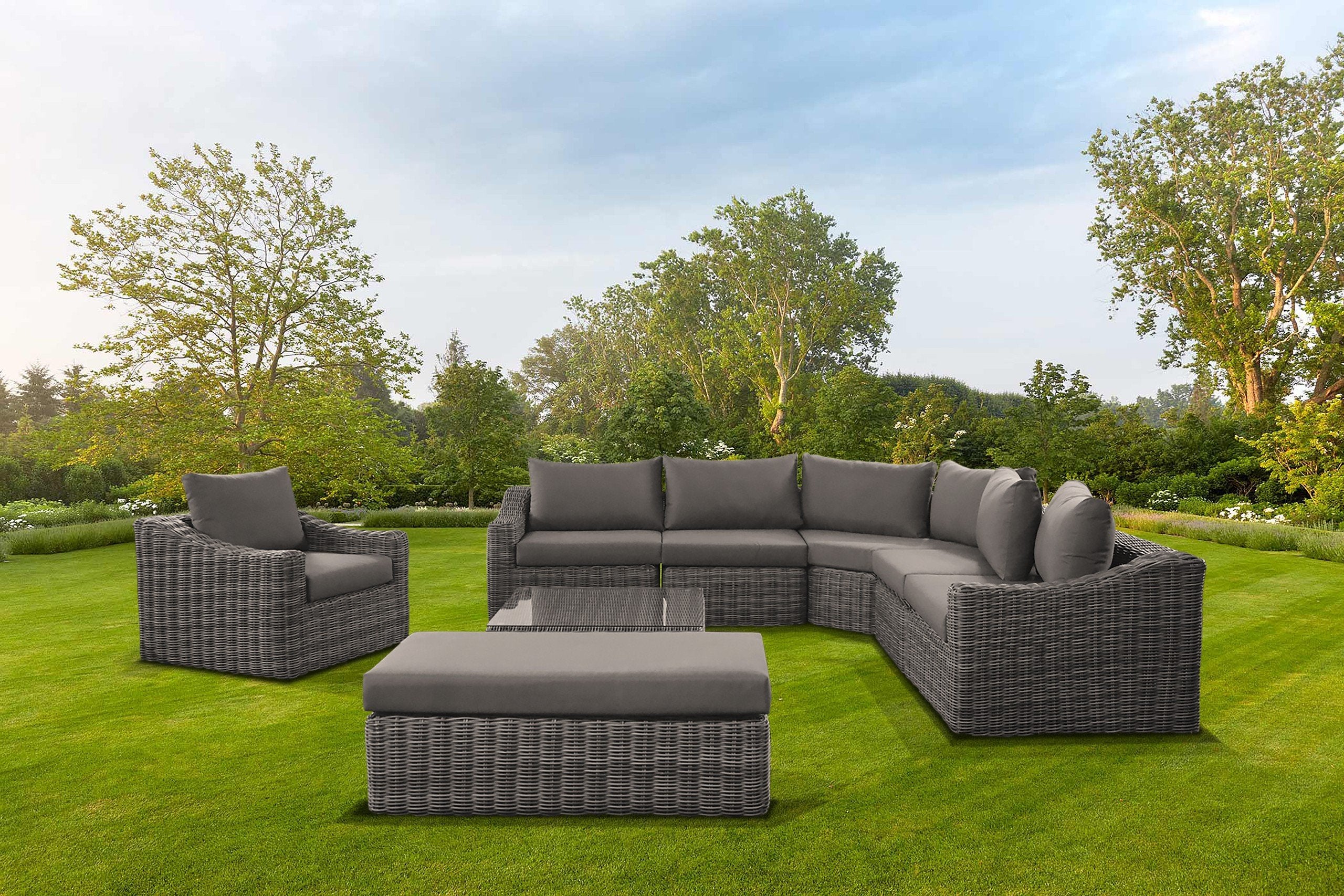 8 Piece Outdoor Sectional Set