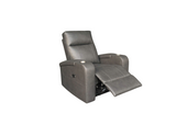 Grey Power Recliner Arm Chair with Cup Holders