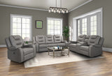 Mason Ridge Gray 3-Piece Power Reclining Living Room Set with Storage