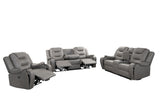 Mason Ridge Gray 3-Piece Power Reclining Living Room Set with Storage
