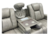 Gray 3-Piece Power Reclining Living Room Set with Power Headrests, LED Lights & Speakers