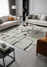 .Hunter Ivory Power-Loomed Area Rug - 6' 6" x 9' 0"