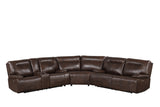 3 Piece Power Reclining Sectional - Top Grain Leather by Sara Collections | Bel Furniture