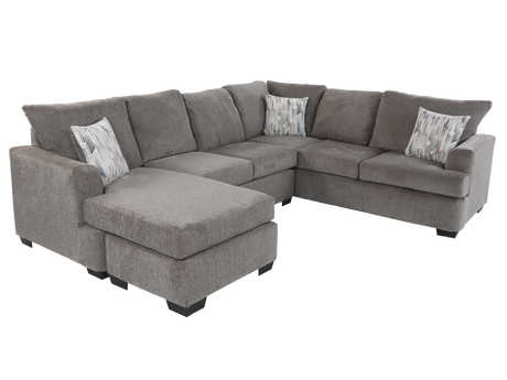 2-Piece Sectional Sofa with Chaise - Logan Nickel by JCOOPER | Bel Furniture