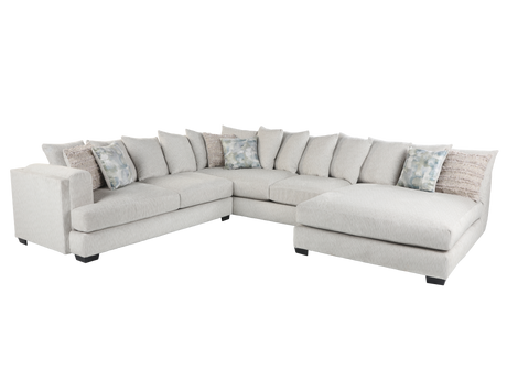 3-Piece Cashmere Modern U-Shaped Sectional Sofa by JCOOPER | Bel Furniture