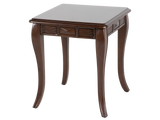 Transitional Dark Brown 3-Piece Coffee Table Set with Framed Inlay-Style Tops & Curved Legs