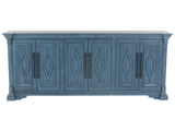 4-Door Sideboard with Diamond Panel Detailing