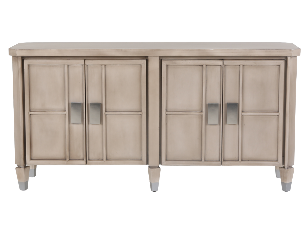 4-Door Sideboard with Modern Square Handles