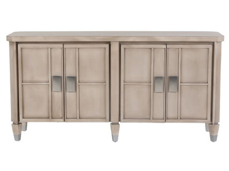 4-Door Sideboard with Modern Square Handles
