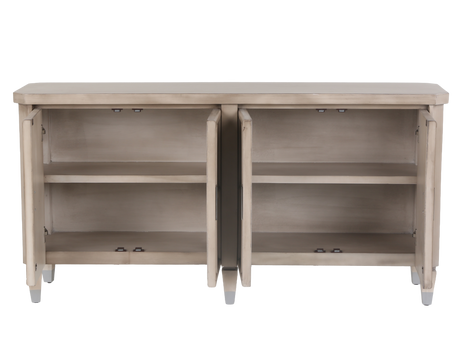 4-Door Sideboard with Modern Square Handles - view 3