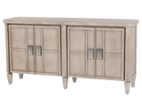 4-Door Sideboard with Modern Square Handles