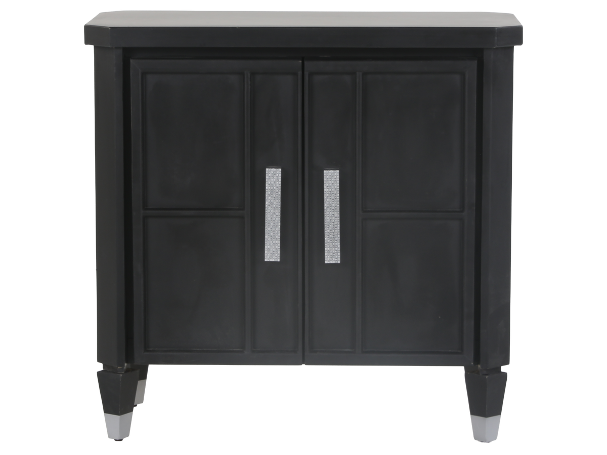 2-Door TV Console with Crystal-Inlay Handles