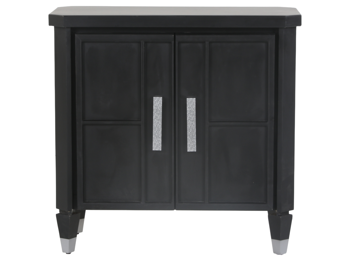 2-Door TV Console with Crystal-Inlay Handles