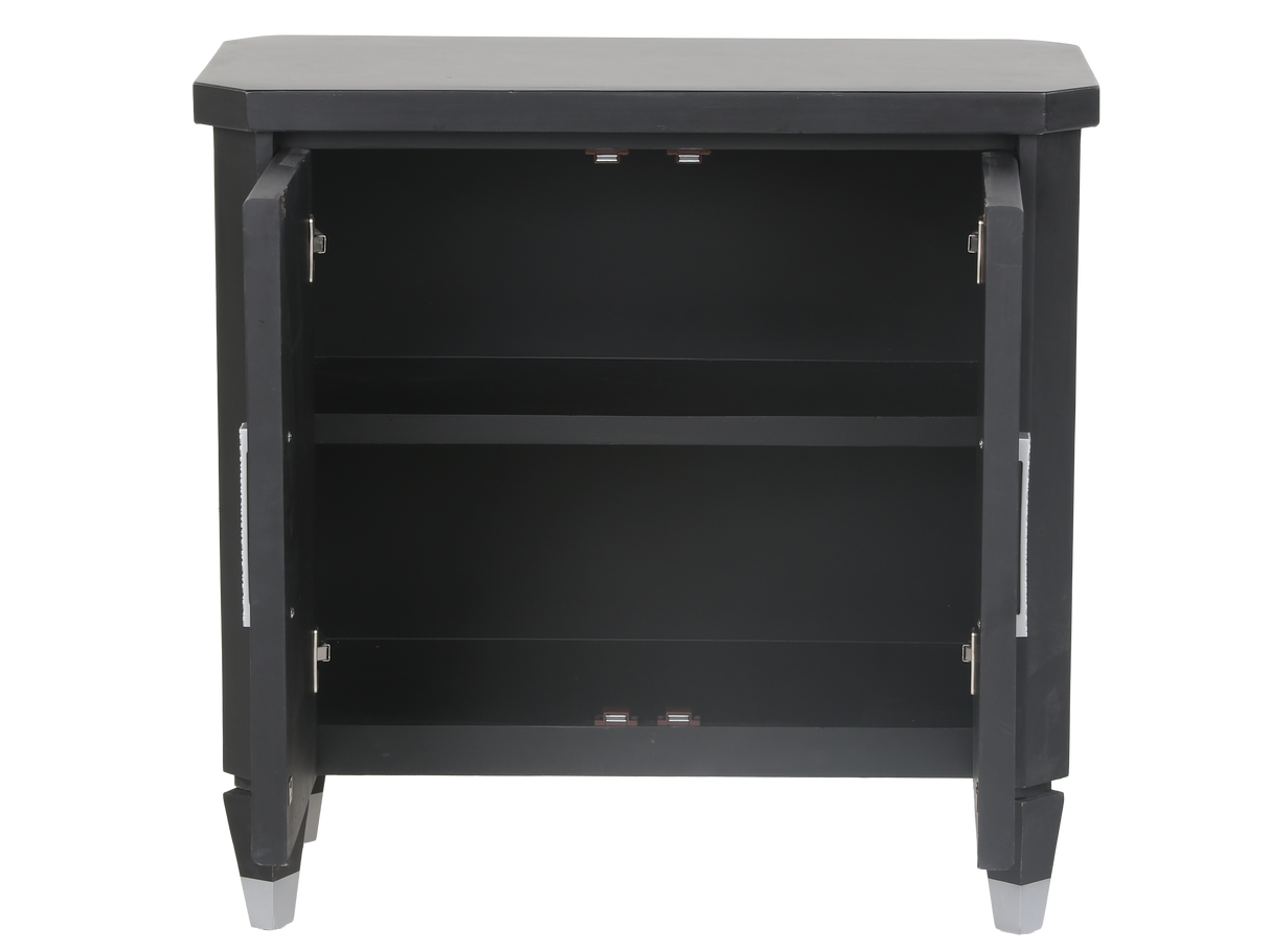 2-Door TV Console with Crystal-Inlay Handles