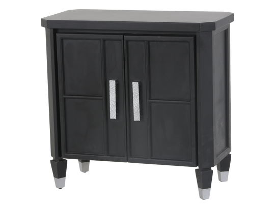 2-Door TV Console with Crystal-Inlay Handles