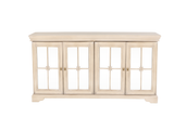 Desert Sand 4-Door Sideboard with Mirrored Panels