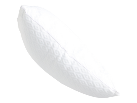 White wedge of cantaloupe on a white background