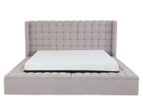 3 Piece Upholstered Storage Bed by Mollai Collections | Bel Furniture