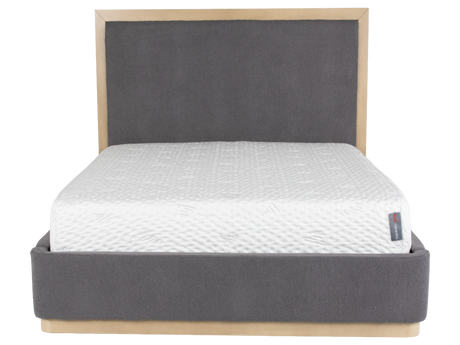 Modern Light Gray Upholstered 6-Piece Bedroom Set - view 4