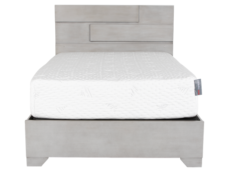 Modern Light Gray 6-Piece Bedroom Set with LED Headboard - view 3