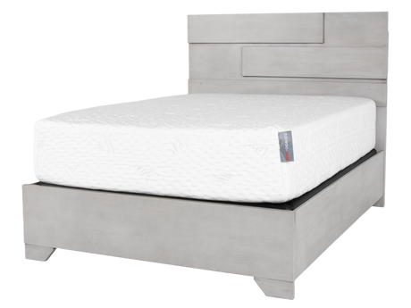 Modern Light Gray 6-Piece Bedroom Set with LED Headboard - view 4