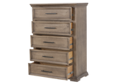 5 Drawer Rustic Chest of Drawers