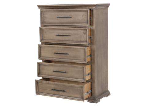 5 Drawer Rustic Chest of Drawers - view 3