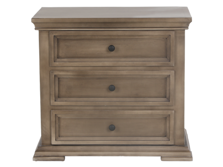 3 Drawer Rustic Nightstand