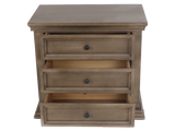 3 Drawer Rustic Nightstand