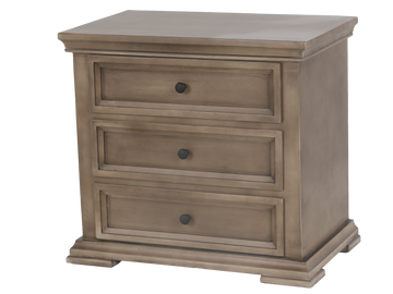 3 Drawer Rustic Nightstand