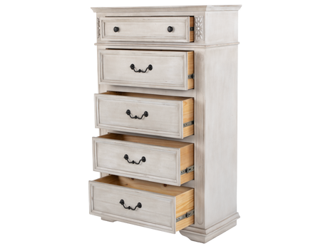 Magnolia Savanna White 7-Drawer Chest | Tall Farmhouse Storage Chest