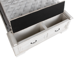 Magnolia Savanna White Farmhouse 6‑Piece Bedroom Set with Storage Footboard Bench