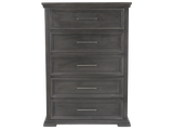 Modern 5 Drawer Gray Chest