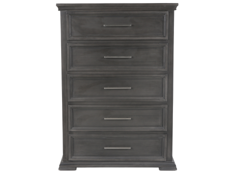 Modern 5 Drawer Gray Chest